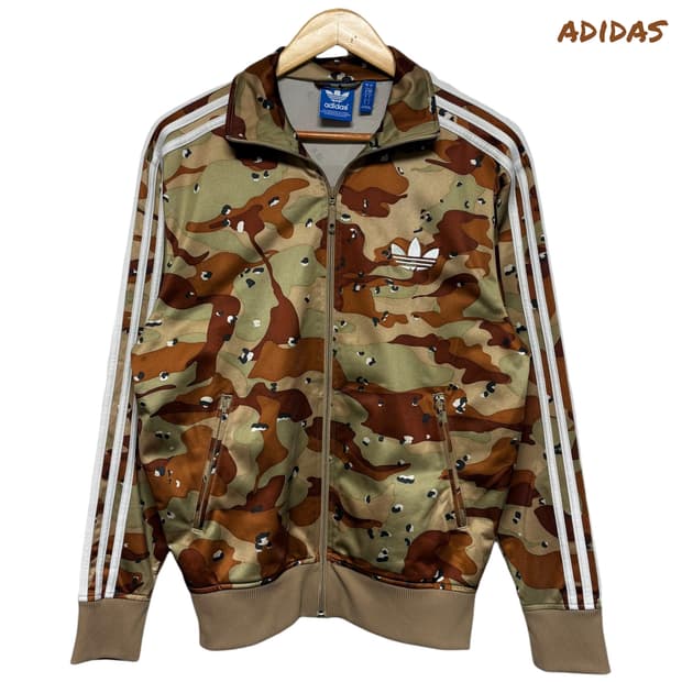 3862 아디다스 밀리터리 카모 파이어버드 져지 집업