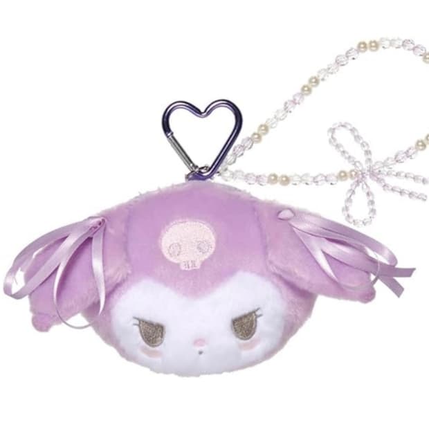 쿠로미 파스텔 컬러 카라비너 파우치