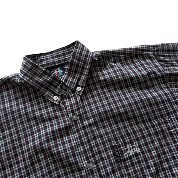 스투시 체크셔츠