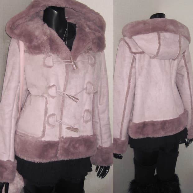 핑크 퍼 떡볶이 코트 퍼자켓 아우터 히메갸루 떡코