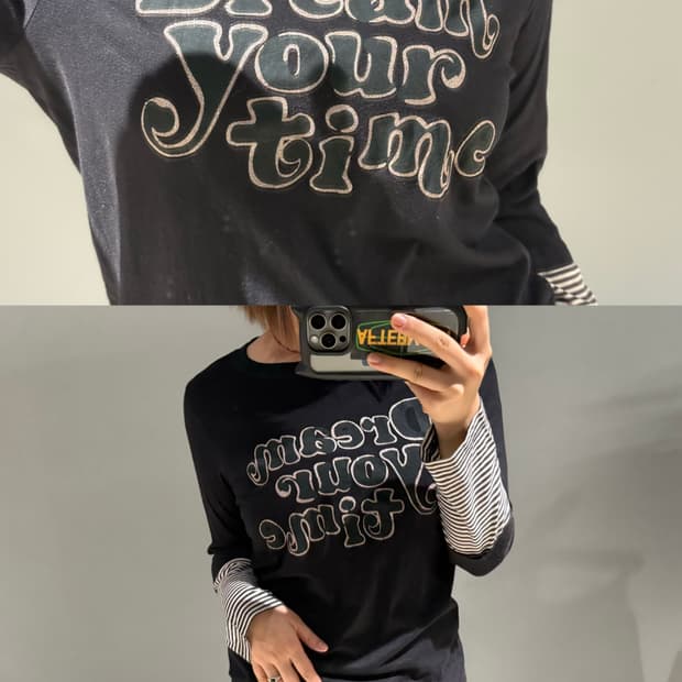 lettering detail stripe point top