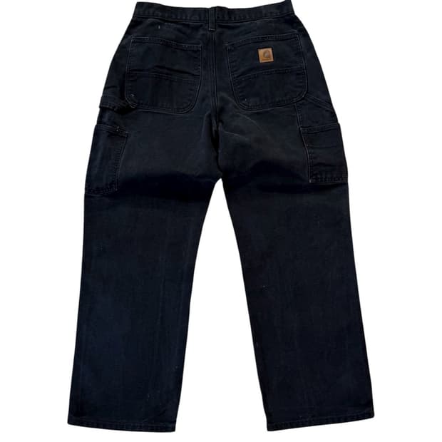 칼하트 B11 BLK 덕 캔버스 카펜터 워크팬츠