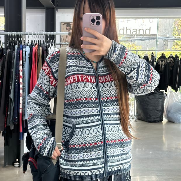 히스테릭글래머 x Original blues U.K 피그먼트 워시드 노르