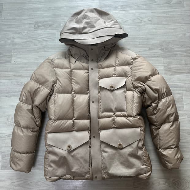 텐씨 카고 콤보 다운 재킷 - 베이지