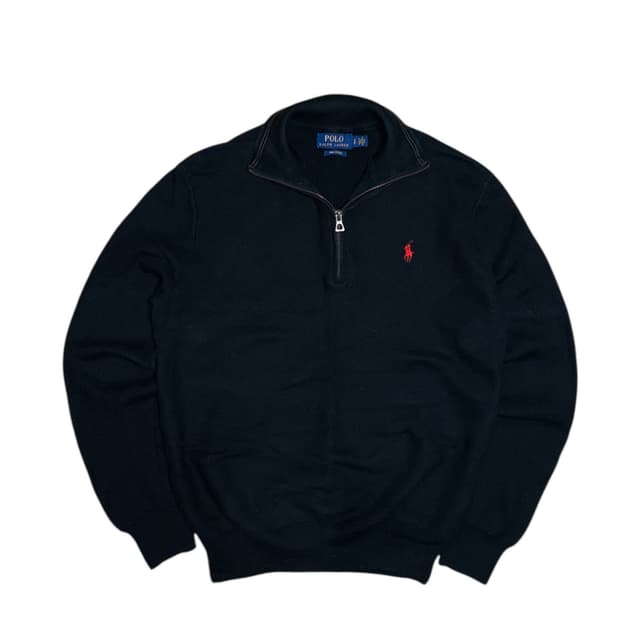 폴로 랄프로렌 반집업 니트