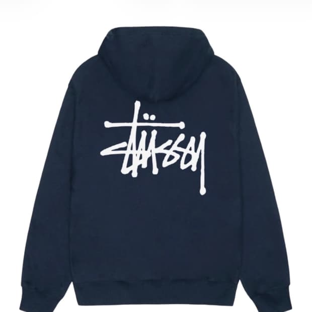 스투시 후드 네이비