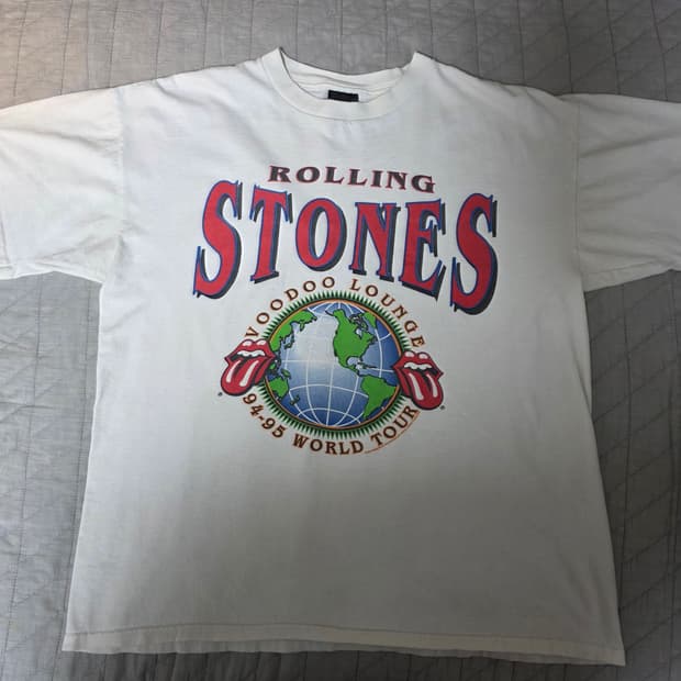 [XL] 90s 롤링스톤즈 1994 빈티지 밴드티 화이트