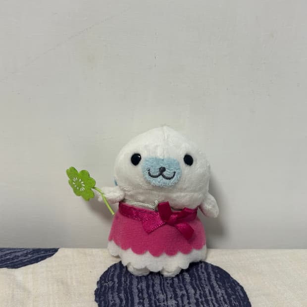 고전 산엑스 천사 네잎클로버 마메고마 손가락 인형 키링
