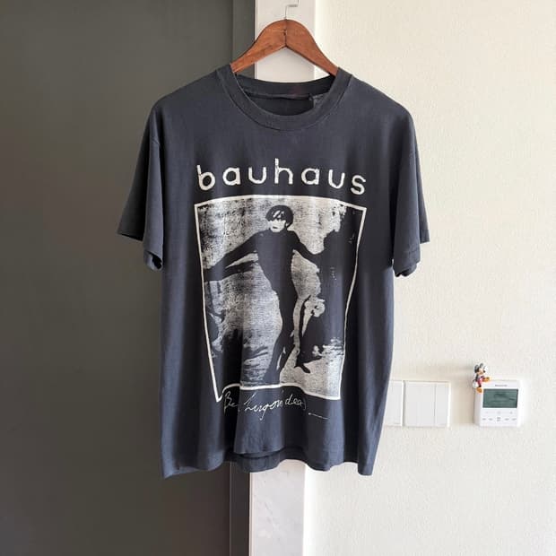 빈티지 80s Bauhaus 티셔츠