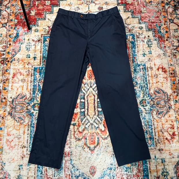 [32] 브룩스 브라더스 테수티 손드리오 밀라노 핏 치노팬츠 네이비