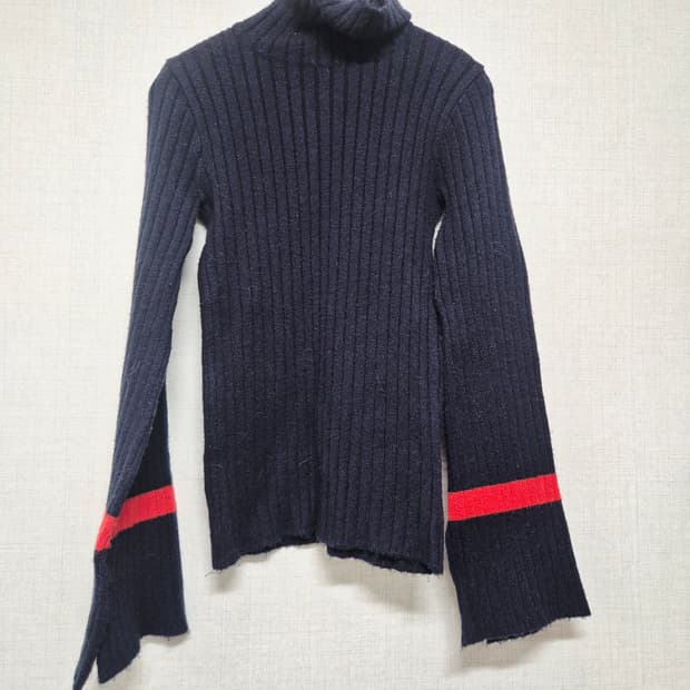 플레어 골지 니트