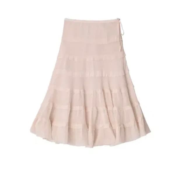 콜로신스 NORA SHIMMERING SKIRT APRICOT 스커트