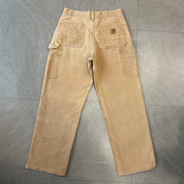 칼하트 오리지널 브라운 싱글니 카펜터 팬츠