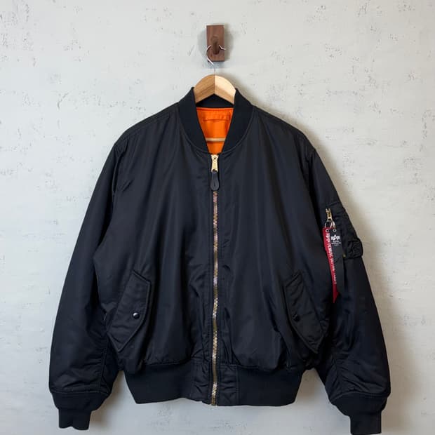 알파인더스트리 ma-1 항공점퍼 블랙