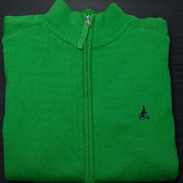 빈폴 니트 집업 그린 (남녀공용)