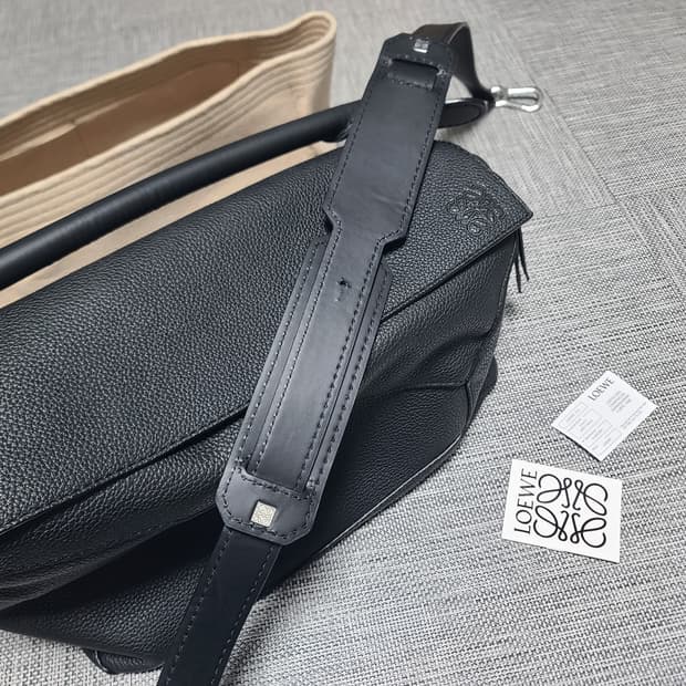 로에베 퍼즐백 그레인레더 블랙 라지 L 토트백 크로스백 탑핸들백