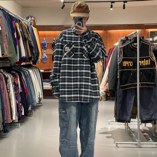 칼하트 체크 셔츠 