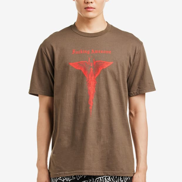 [XL]퍼킹어썸 FUCKING AWSOME 세라핌 티셔츠 올리브