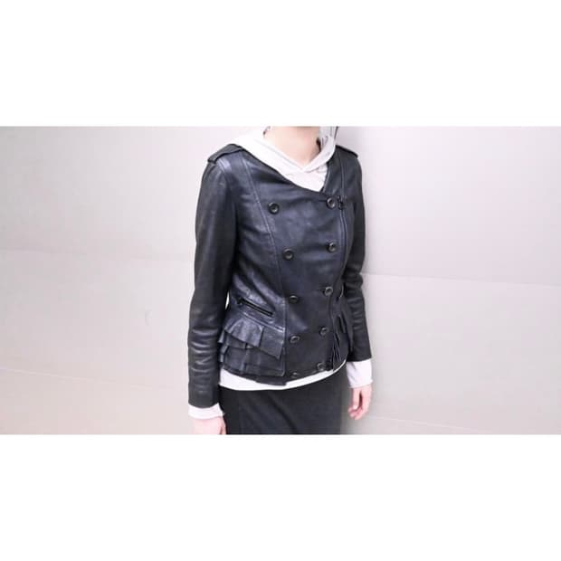 (w) 3.1 PHILLIP LIM LEATHER JACKET