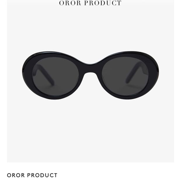 oror 오르오르 블랙 선글라스