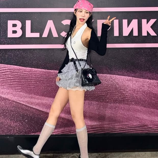 러프넥 레이스튜튜팬츠스커트 