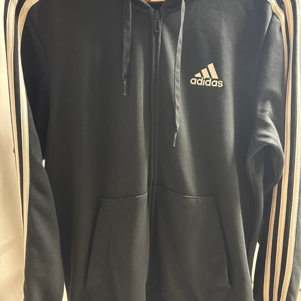 아디다스 후드집업 블랙