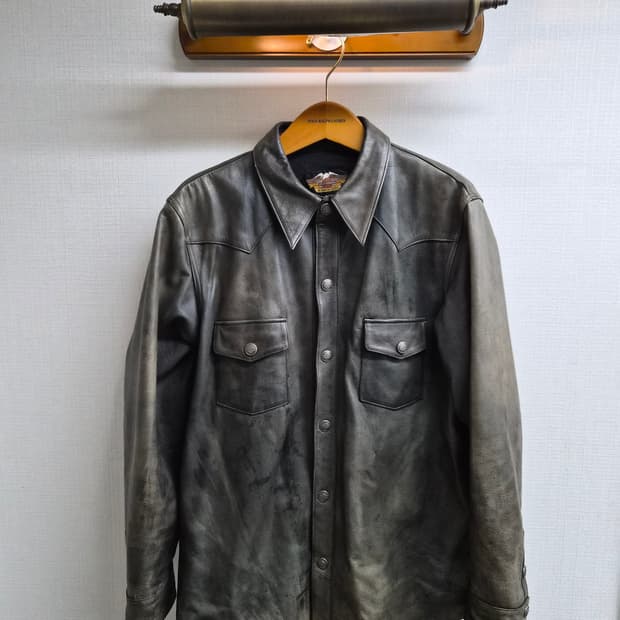 XXL) 할리데이비슨 레더 셔츠 팝니다