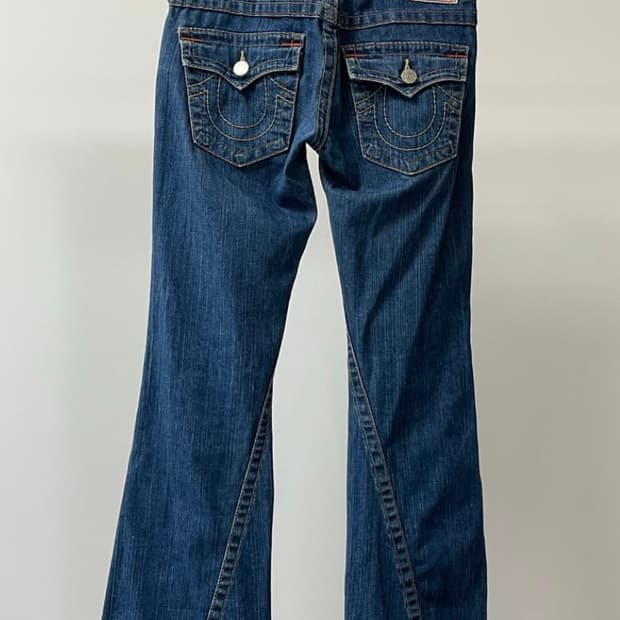 트루릴리전 조이 여성 플레어 부츠컷 데님 팬츠 