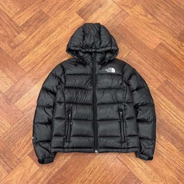여성용 M 노스페이스 블랙 800 패딩 자켓 