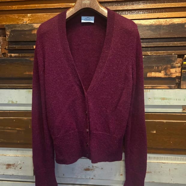 프라다 모헤어 가디건