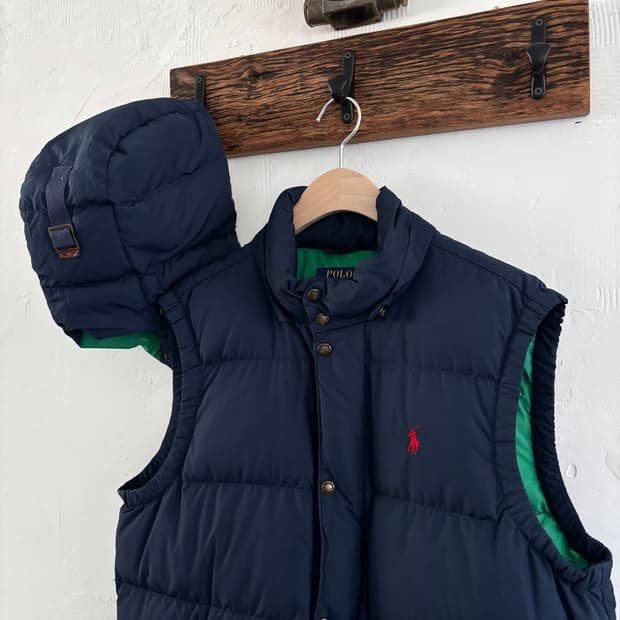 Polo 폴로 랄프로렌 신형 네이비컬러 덕다운 패딩 베스트
