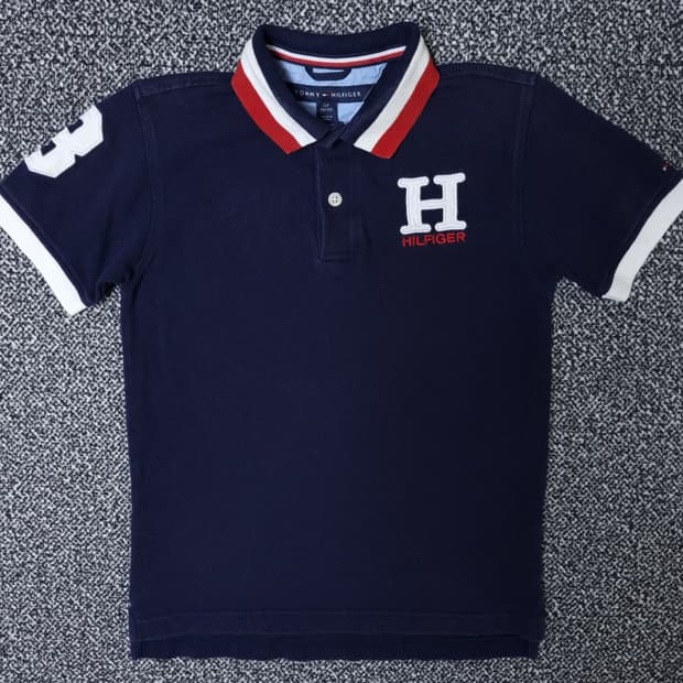 [무료배송][130-140]타미힐피거 키즈 피케 반팔티 카라티