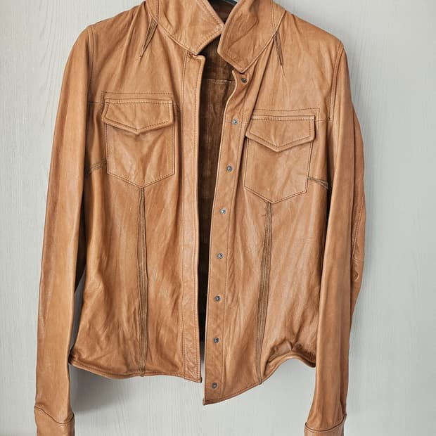 분더샵 양가죽 셔츠형 자켓