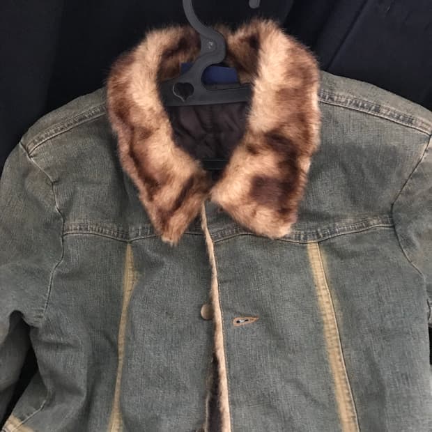 빈티지데님 퍼자켓