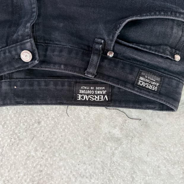 빈티지 베르사체 배기블랙진