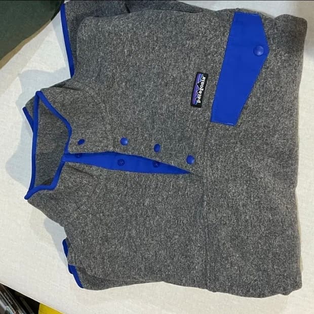새상품 파타고니아 신칠라 니켈 블루 xl 플리스 후리스 맨투맨 아노락 