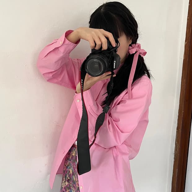 르몽드페페 리본 스크런치 <핑크