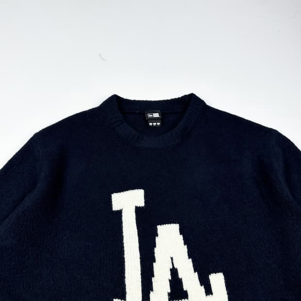 뉴에라 LA다저스 네이비 크루넥 니트 (실측 3XL)