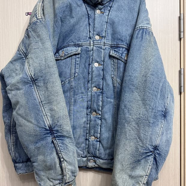 44, 한글탭)발렌시아가 재패니스 패디드 데님 자켓