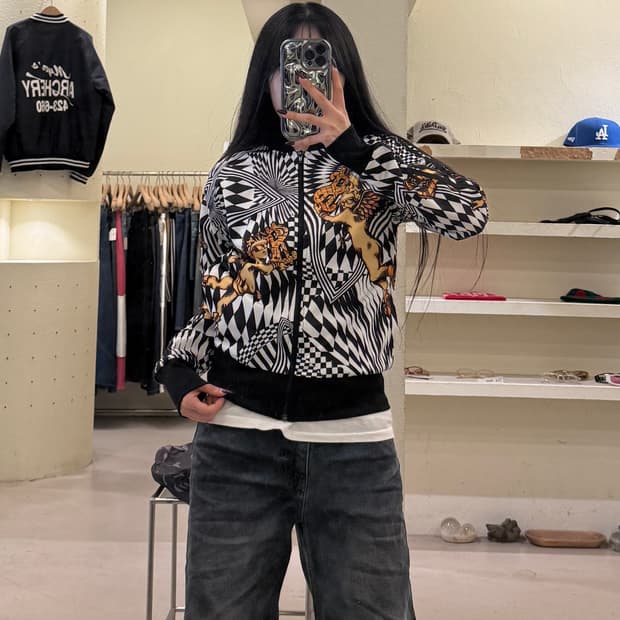 아디다스 x 제레미스캇 엔젤 프린트 트랙자켓 U1712