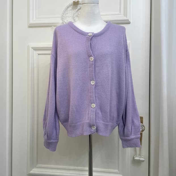 purple cute mori cardigan