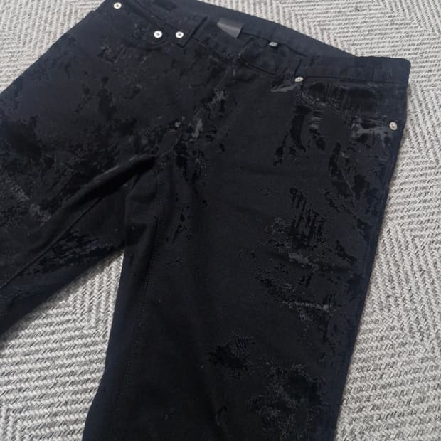 디올옴므 08 벨벳 코팅 진 30사이즈