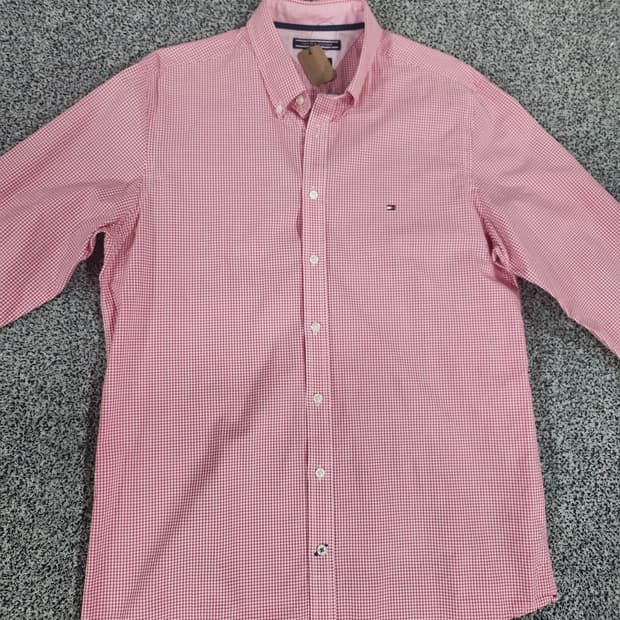 타미힐피거 체크 셔츠