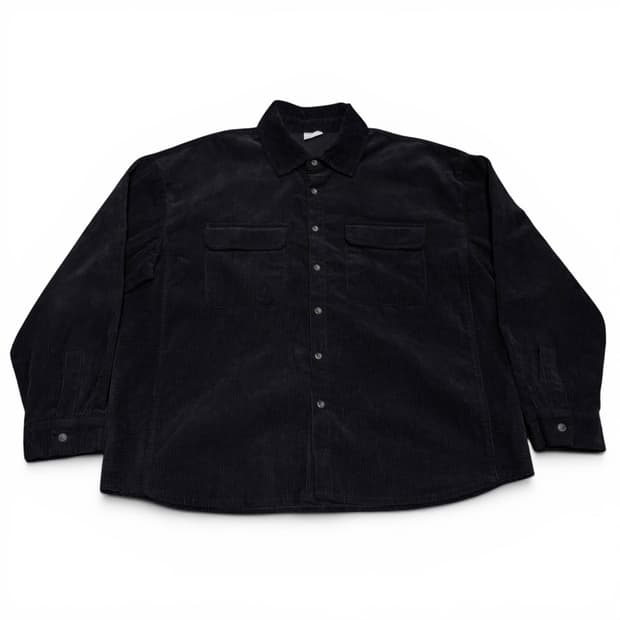 XL 퍼스텝 블랙 투포켓 코듀로이 셔츠