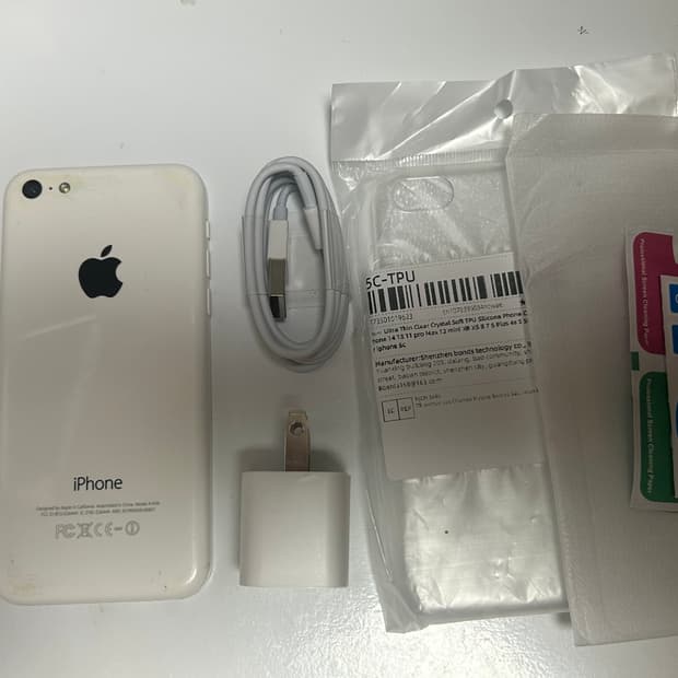 아이폰 5c 화이트 풀구성