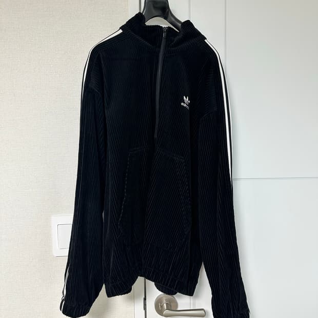 아디다스 코듀로이 하프집업, 바지 셋업