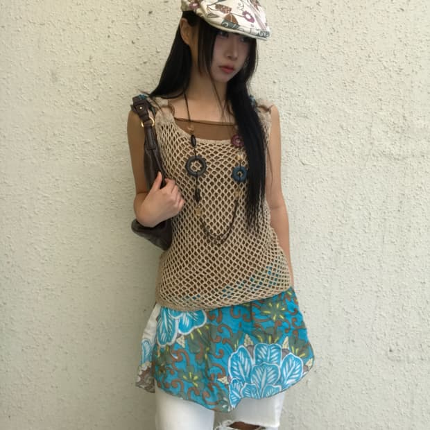 에스닉 썸머걸 코디세트