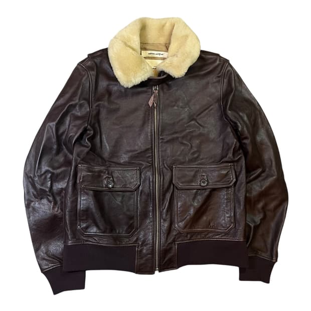 비바스튜디오 소가죽 봄버자켓