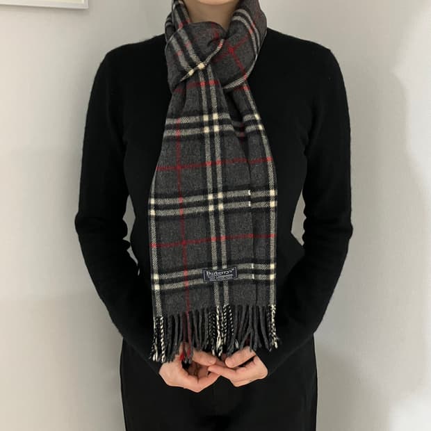 [정품] 버버리 그레이 노바체크 램스울 머플러 (burberry)