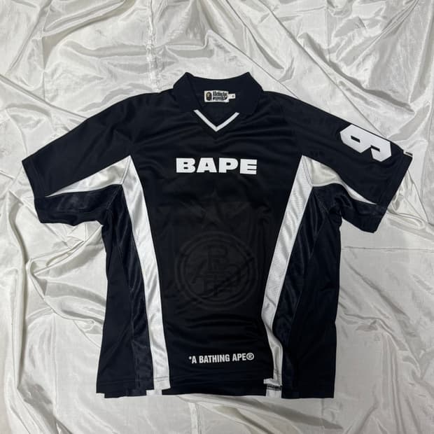 BAPE Multi Logo Relaxed Fit Soccer Jerse